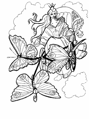Butterfly Coloring Pages to Print for Adults   67491