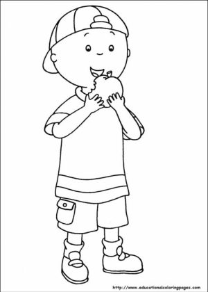 Caillou Coloring Pages Free Printable   u043e