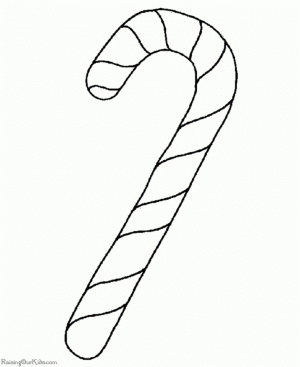 Candy Cane Coloring Page Free to Print   56348