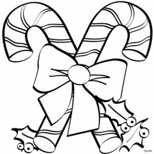 Candy Cane Coloring Page Online Printable   57988