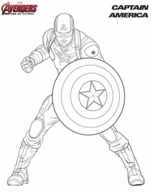 Captain America Coloring Pages Avengers Printable   75691