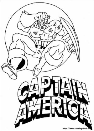 Captain America Coloring Pages Avengers Printable   77529