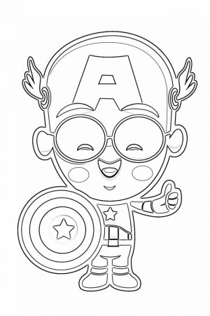 Captain America Coloring Pages for Kids   90451