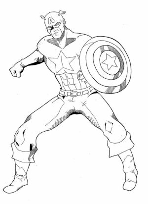 Captain America Coloring Pages for Teenage Boys   31862