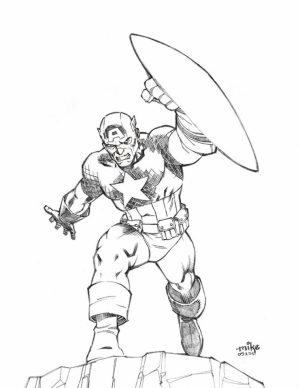 Captain America Coloring Pages for Teenage Boys   77853