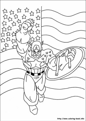 Captain America Coloring Pages Marvel Superhero   59621