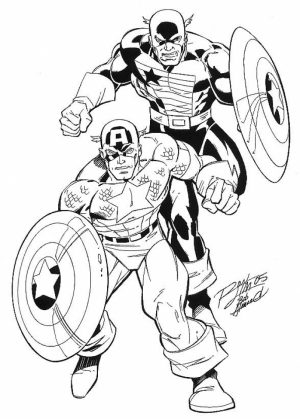 Captain America Coloring Pages Winter Soldier   40641