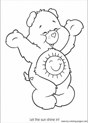 Care Bear Coloring Pages to Print for Kids   aiwkr