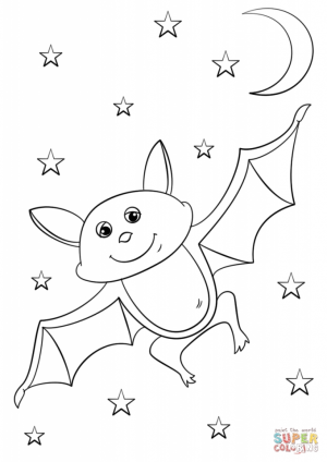 Cartoon Bat coloring pages for kids   79921