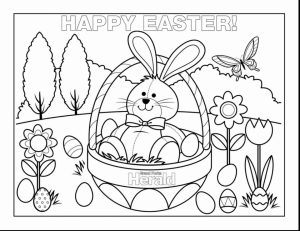 Cartoon Easter Bunny Coloring Pages for Kids   09571