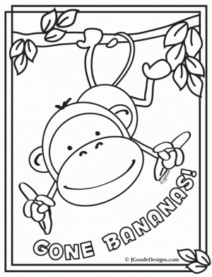 Cartoon Monkey Coloring Pages   40751
