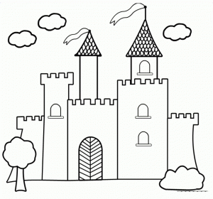 Castle Coloring Pages for Kids   83hd9
