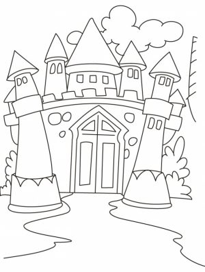 Castle Coloring Pages for Kids   bssz4