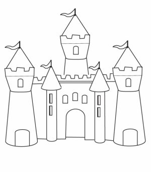 Castle Coloring Pages Free   bc611