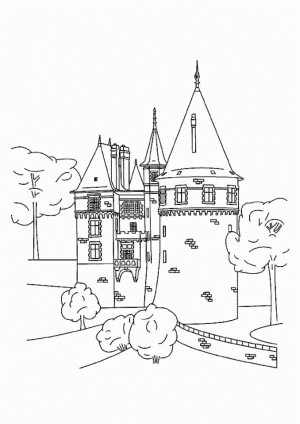 Castle Coloring Pages Free Printable   84nch