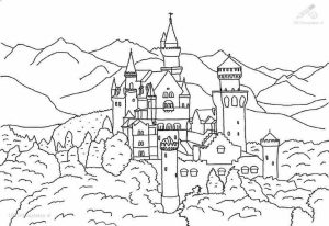 Castle Coloring Pages Free Printable   t2nf7
