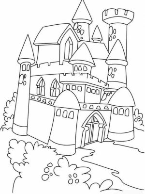 Castle Coloring Pages Free Printable   way2m