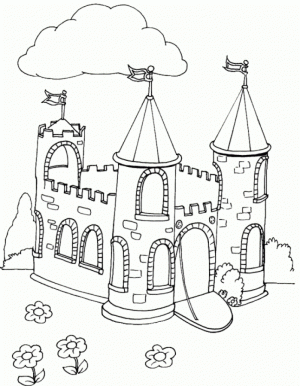 Castle Coloring Pages Free   tag30