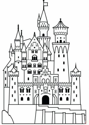 Castle Coloring Pages Online   xq6dh