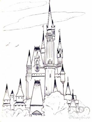 Castle Coloring Pages to Print for Free   gs3ml