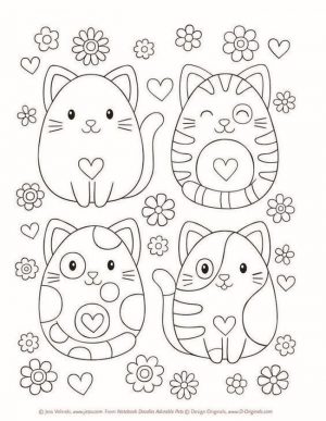 cat coloring pages for children 6df31