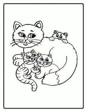 cat coloring pages free for kids ud391