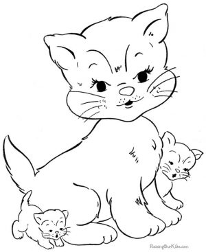 cat coloring pages free to print bm691