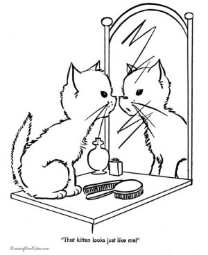 cat coloring pages free to print vh58c