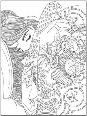 Challenging Trippy Coloring Pages for Adults   G8DT