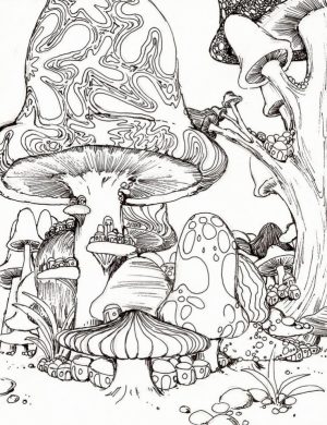 Challenging Trippy Coloring Pages for Adults   O4BH6