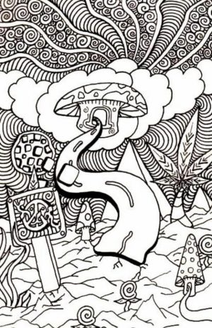 Challenging Trippy Coloring Pages for Adults   S7D5V