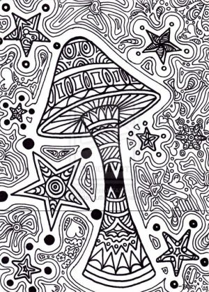 Challenging Trippy Coloring Pages for Adults   u2bh4