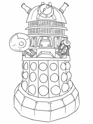 Children’s Printable Doctor Who Coloring Pages   BTB4A