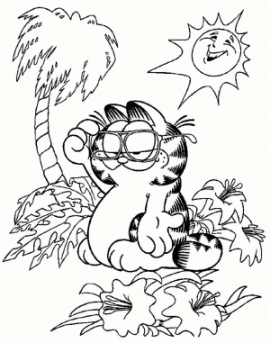 Children’s Printable Garfield Coloring Pages   BTB4A