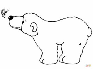 Children’s Printable Polar Bear Coloring Pages   5te3k