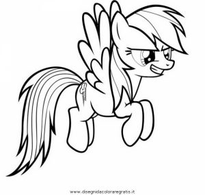Children’s Printable Rainbow Dash Coloring Pages   15814