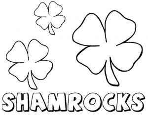 Children’s Printable Shamrock Coloring Pages   5te3k