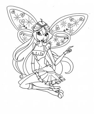 Children’s Printable Winx Club Coloring Pages   5te3k