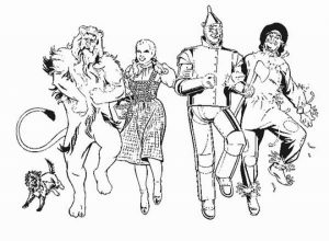 Children’s Printable Wizard Of Oz Coloring Pages   BTB4A