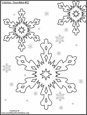 Christmas Snowflake Coloring Pages   31664