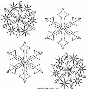 Christmas Snowflake Coloring Pages   44852