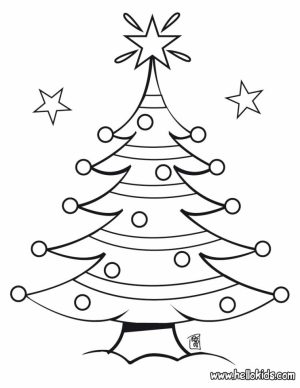 Christmas Tree Coloring Pages for Kids   15267