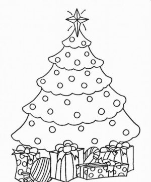 Christmas Tree Coloring Pages for Kids   590187