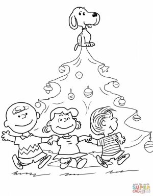Christmas Tree Coloring Pages with Gifts for Children   26475