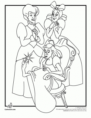 Cinderella Princess Coloring Pages for Girls   09561