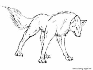 Coloring Pages of a Wolf   56319