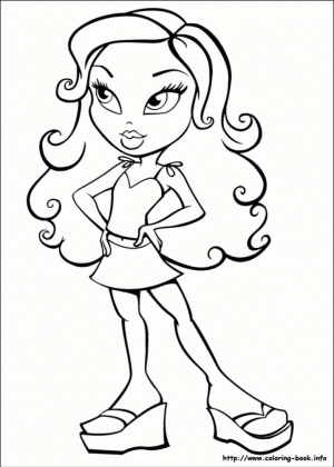 Coloring Pages of Bratz Free to Print   mg86l