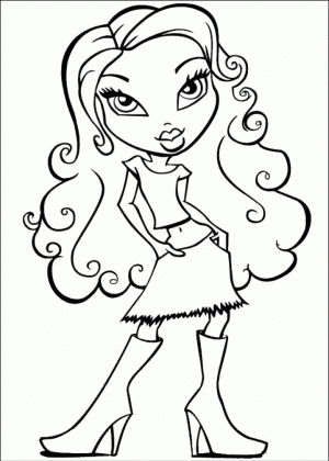 Coloring Pages of Bratz Free to Print   yft78
