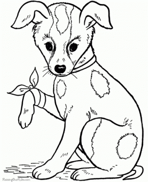 Coloring Pages Of Dogs Free Printable   66396