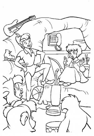 Coloring Pages of Peter Pan to Print   5hflt